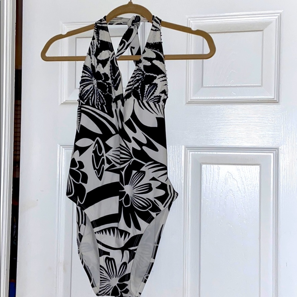 La Blanca halter swimsuit size 10